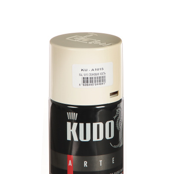 Эмаль-аэрозоль слоновая кость 520 мл RAL 1015 KUDO *1/12