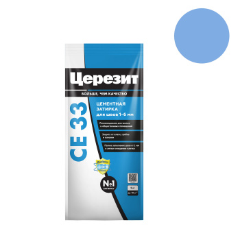 Затирка для швов Церезит CE 33, 2 кг, голубой