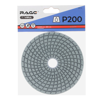 Алмазный гибкий шлифовальный круг Р200 125 мм мокрое шлифование RAGE by VIRA