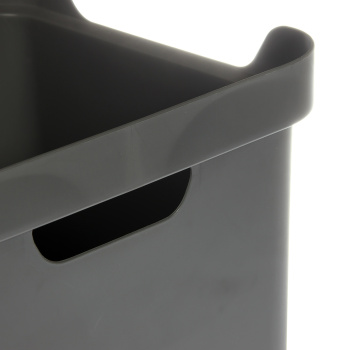 Контейнер д/хранения пластм. "Luxe"18,0л 286х286х286мм Серый арт.433242611("Бытпласт") *1/6