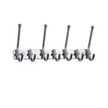 Крючок на планке 7 шт. хром Accoona A161-7 *1/20/40