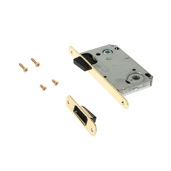 Защелка врезная п/ручку и фиксатор ЗОЛОТО матовое МАГНИТНАЯ 5300-М-WC-G Апекс *1/40