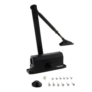 Доводчик для дверей от 45кг до 65кг DC-65-BL черный Vanger *1/10