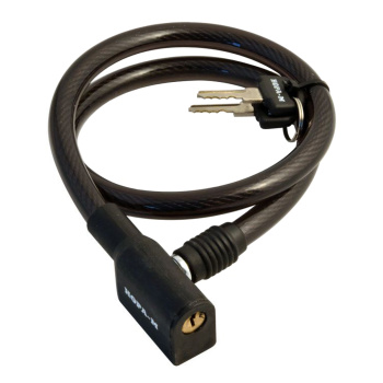 Замок навесной велосипедный 10х650мм черный Нора-М *1/40/80