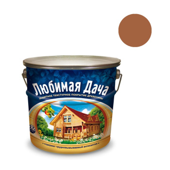 Защитно-декоративное покрытие 2.7 л для древесины Любимая Дача, алкидное, груша