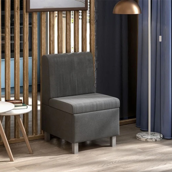 Диван прямой малый Каир исп.2 Велюр Camaro 18 (серый)*1