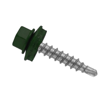 Саморез кровельный 4.8х29 мм BROZEX, RAL 6005, оцинкованная сталь