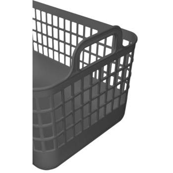 Корзина для хранения пластм. "Kobo" 320х224х210мм 12л с Крышкой Серый арт.435218311("Бытпласт")*1/16