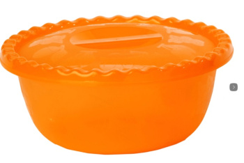 Миска пластм. с крышкой 3,0л д.250мм М1316 ("М-Пластика") *1/35