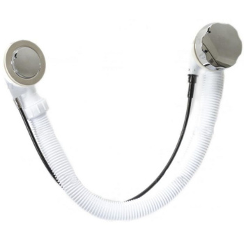 Перелив п/а с сифоном плоский 520мм (металл) EM601TR