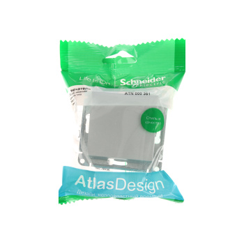 Механизм переключателя 1-кл. ATLAS DESIGN (сх.6) 10АХ алюм. SchE ATN000361