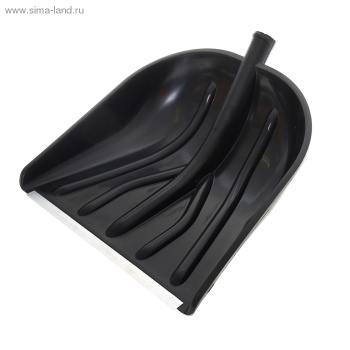 Лопата снегоуб пластик 410*460 с планкой без черенка "КУПЕЦ" *5